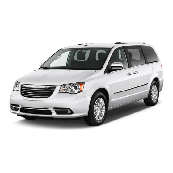 Chrysler Town & Country 2013 Manuales