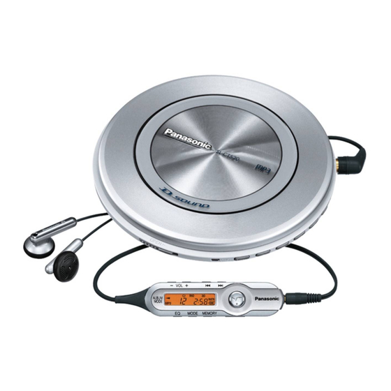 Panasonic SL-CT520 Instrucciones De Funcionamiento