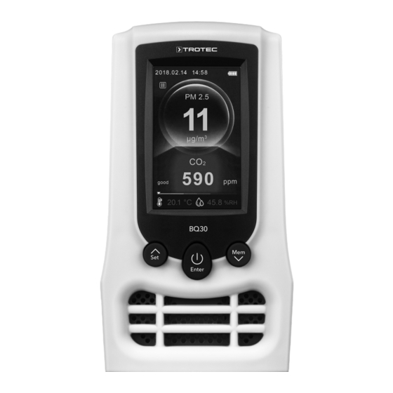 Trotec BQ30 Manual De Instrucciones