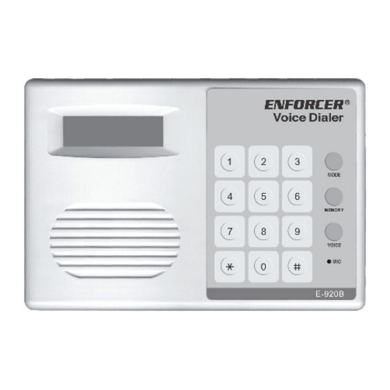 SECO-LARM ENFORCER E-920B Manual De Instalación