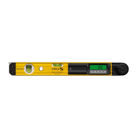 Stabila TECH 700 DA Manual De Instrucciones