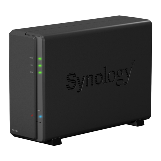 Synology DiskStation DS118 Guía De Instalación Del Hardware