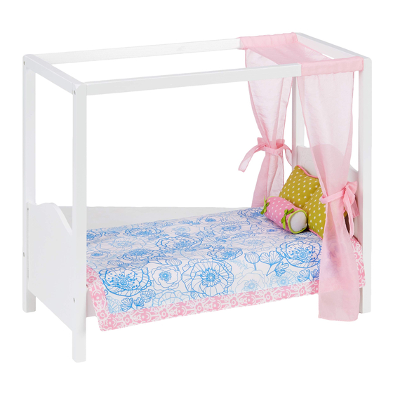 Our Generation My Sweet Canopy Bed Manual De Instrucciones