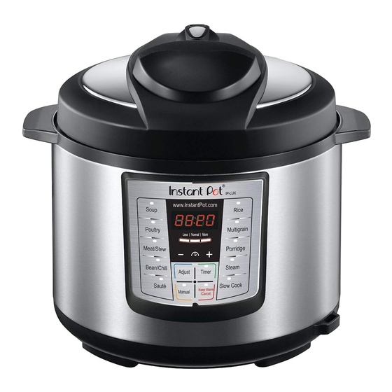 Instant Pot IP-LUX60 Guía De Referencia Rápida