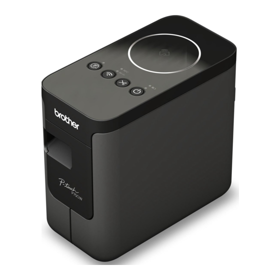 Brother PT-P750W Manual Del Usuario