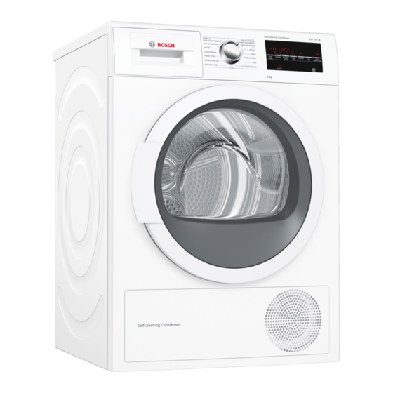 Bosch WTG87238EE Instrucciones De Uso Y Montaje
