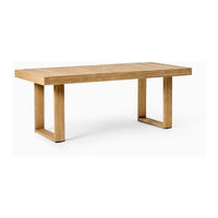 West Elm Portside Dining Table Instrucciones De Ensamblaje