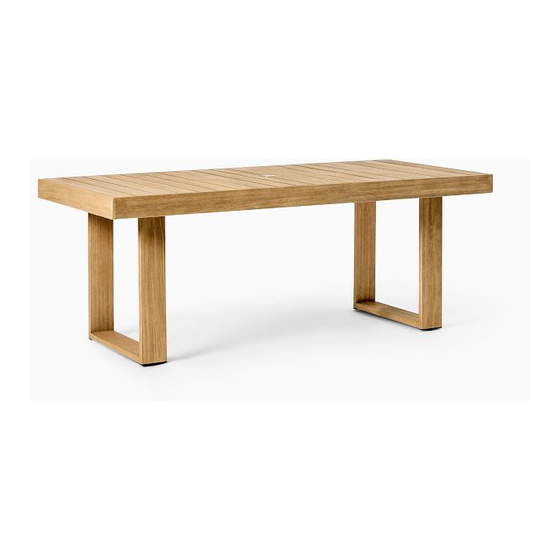 West Elm Portside Dining Table Instrucciones De Ensamblaje