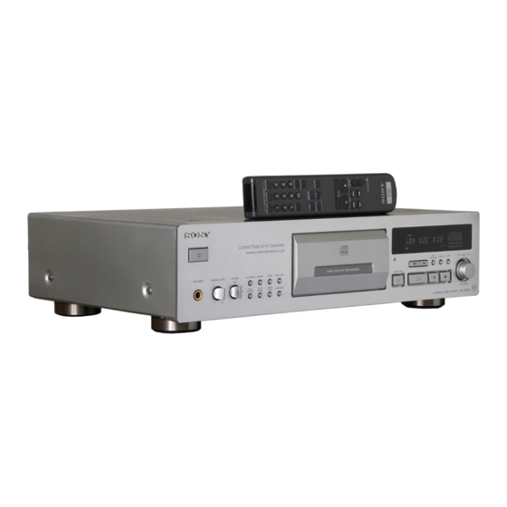Sony CDP-XB920 Manual De Instrucciones