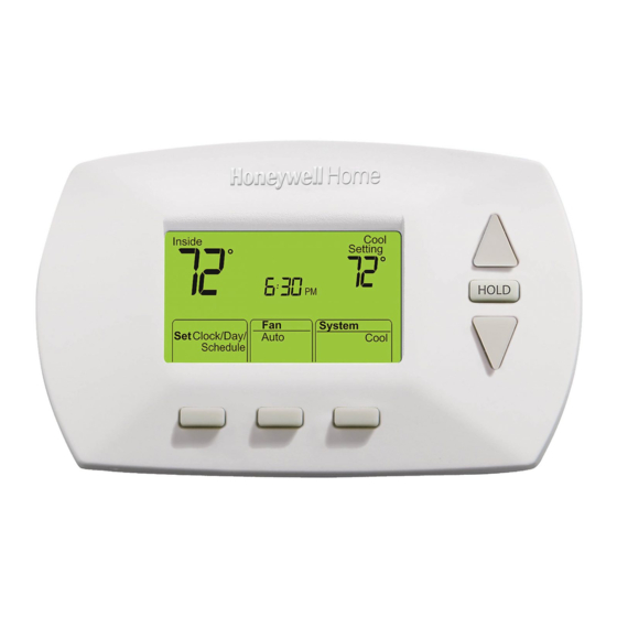 Manual del termostato programable Honeywell RTH6350