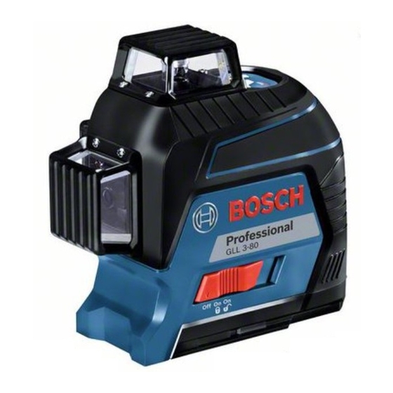 Bosch GLL3-80 Instrucciones De Funcionamiento Y Seguridad