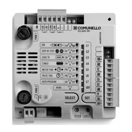 Comunello Automation CU-24V-1M Manuales