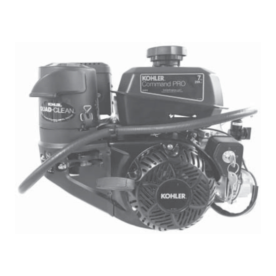 Kohler Command PRO CH270TF Suplemento Al Manual Del Usuario