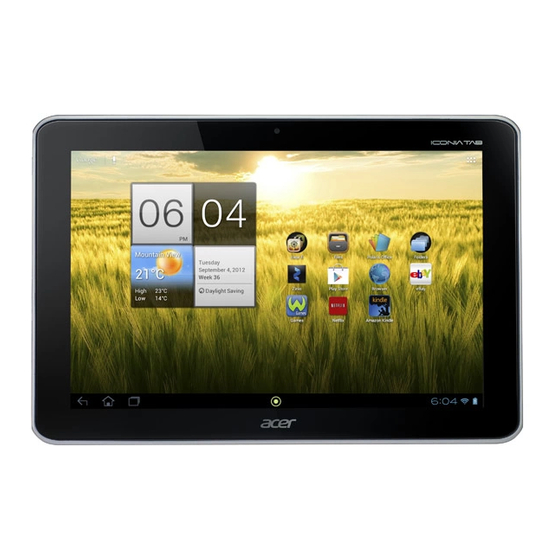 Acer Iconia tab A210 Guía De Usuario