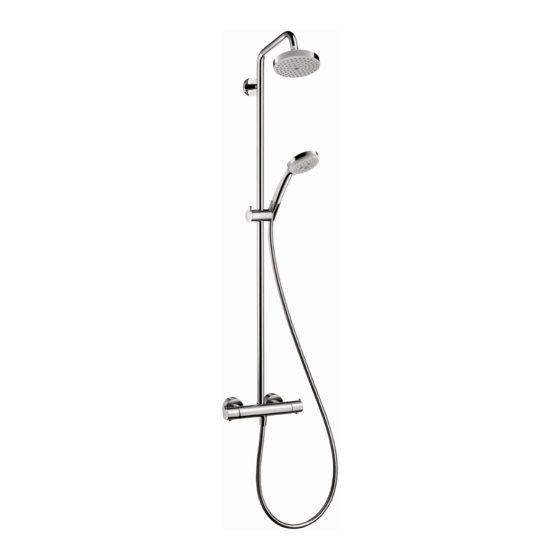 Hansgrohe Croma Showerpipe 271691 Serie Instrucciones De Montaje / Manejo / Garantía