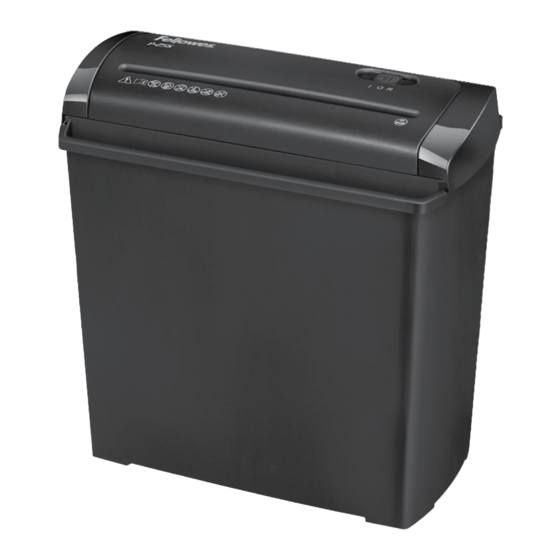 Fellowes Powershred P-25S Manual De Instrucciones