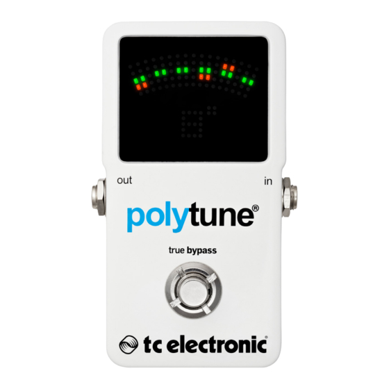 TC Electronic PolyTune 2 Manual