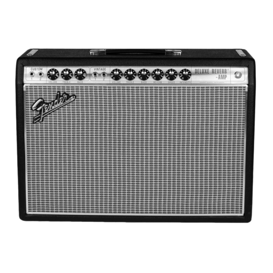 Fender DELUXE REVERB-AMP Manuales