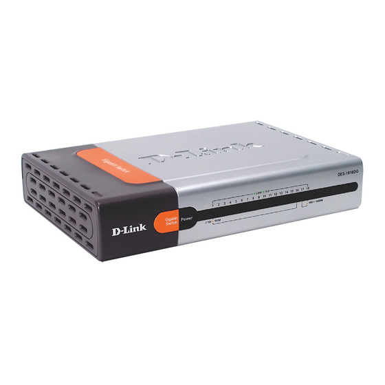 D-Link DES-1018DG Guía Rápida De Instalación