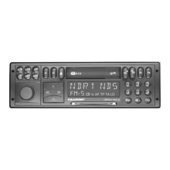 Blaupunkt Verona RCR 45 Instrucciones De Manejo