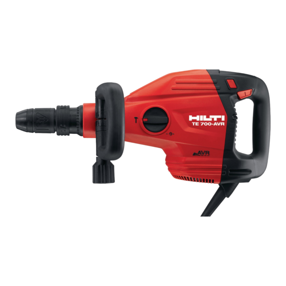 Hilti TE 700-AVR Manual De Instrucciones