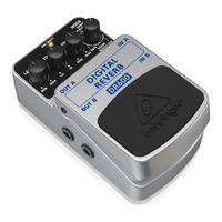 Behringer DIGITAL REVERB DR600 Manual Del Usuario
