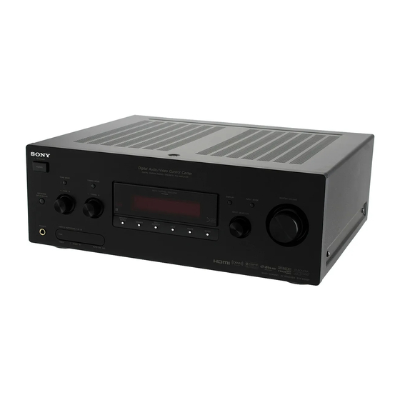 Sony STR-DG920 Manual De Instrucciones