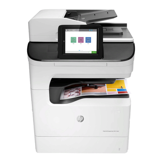 HP PageWide Managed Color MFP E77650 Serie Guia Del Usuario