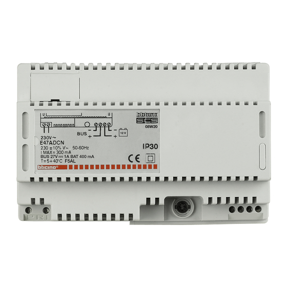 LEGRAND MyHOME E47ADCN Manual De Instalación