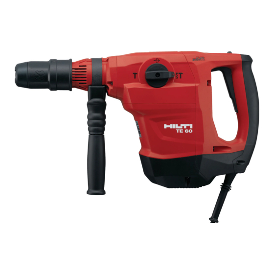 Hilti TE 60-AVR Manual De Instrucciones