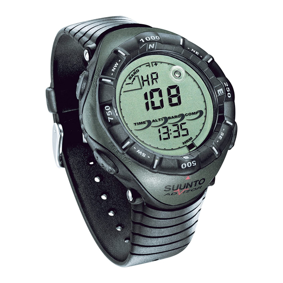 Suunto ADVIZOR Manual De Instrucciones