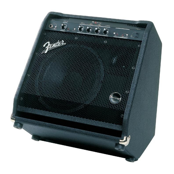 Fender Bassman 60 Instrucciones De Funcionamiento