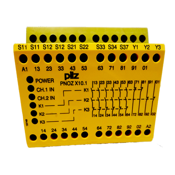 Pilz PNOZ X10.1 Manual De Instrucciones