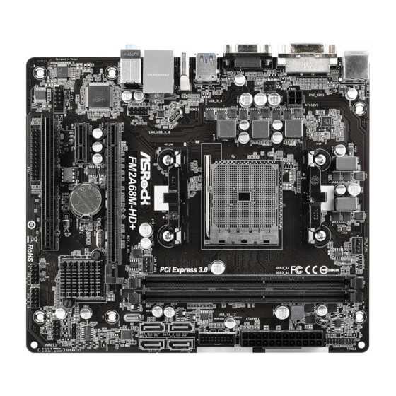 ASROCK FM2A68M-HD+ Manual De Instrucciones
