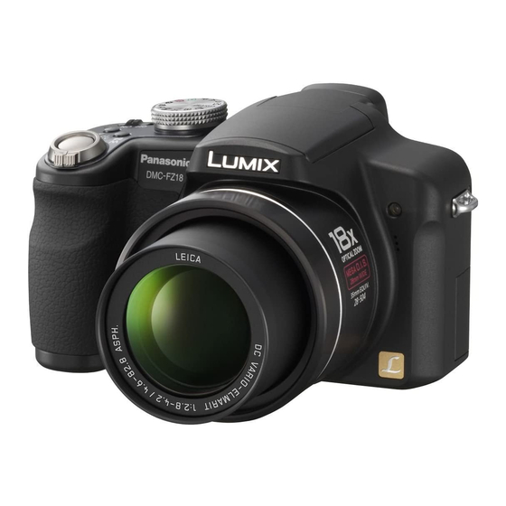 Panasonic Lumix DMC-FZ18 Manuales