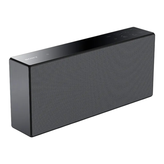 Sony SRS-X7 Manual Del Usario