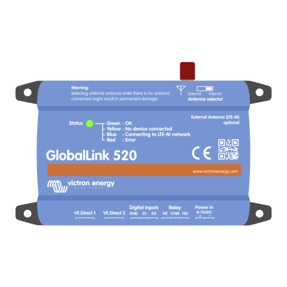 Victron energy GlobalLink 520 Manual De Instrucciones