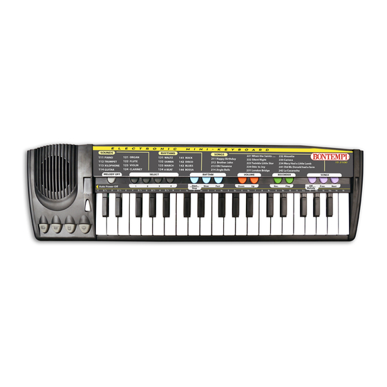 Bontempi 15 3100 Manual De Instrucciones