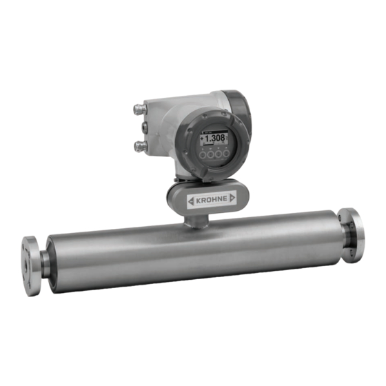 KROHNE OPTIMASS 7000 Manual