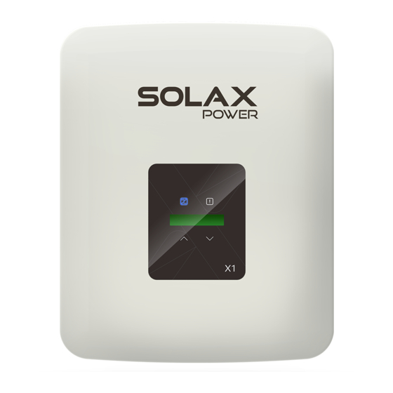 SolaX Power X1-2.5-S-D Manual De Usuario