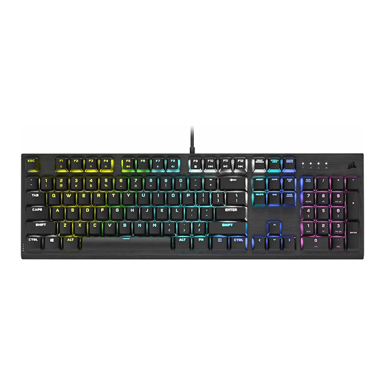 Corsair K60 RGB PRO LOW PROFILE Manual De Instrucciones