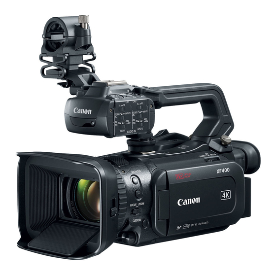 Canon XF400 Manual De Instrucciones De Instalación