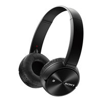 Sony MDR-ZX330BT Guia De Ayuda