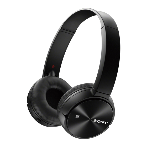 Sony MDR-ZX330BT Guia De Ayuda