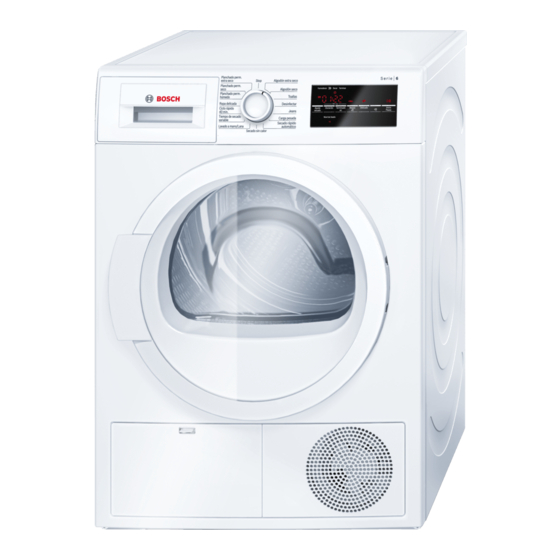 Bosch WTG86400PE Instrucciones De Instalacion Y Uso