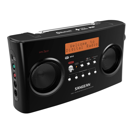 Sangean DPR-26BT Manual Del Usuario
