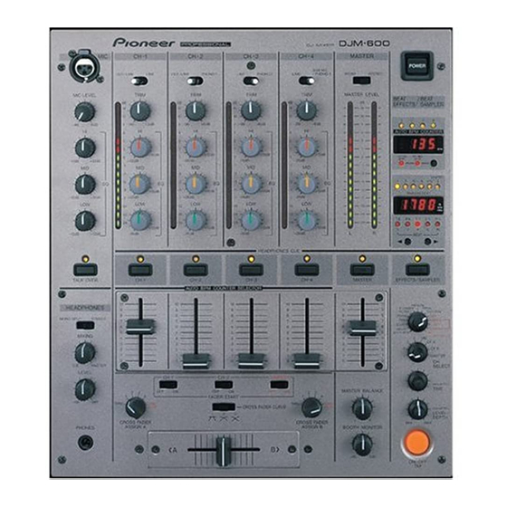 Pioneer DJM-600 Manual De Instrucciones