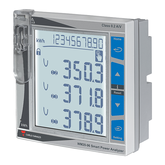 CARLO GAVAZZI WM20 Manuales