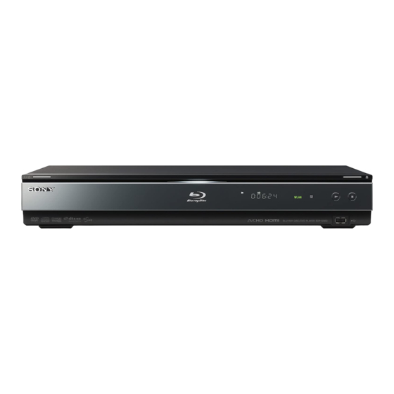 Sony BDP-S560 Manual De Instrucciones