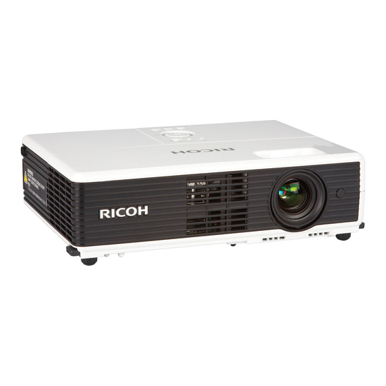 Ricoh PJ X3131 Manual Del Propietário